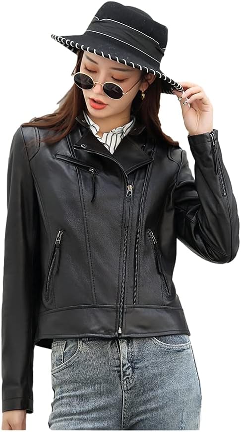 オーバーサイズシンセティックレザーダブルライダースジャケット